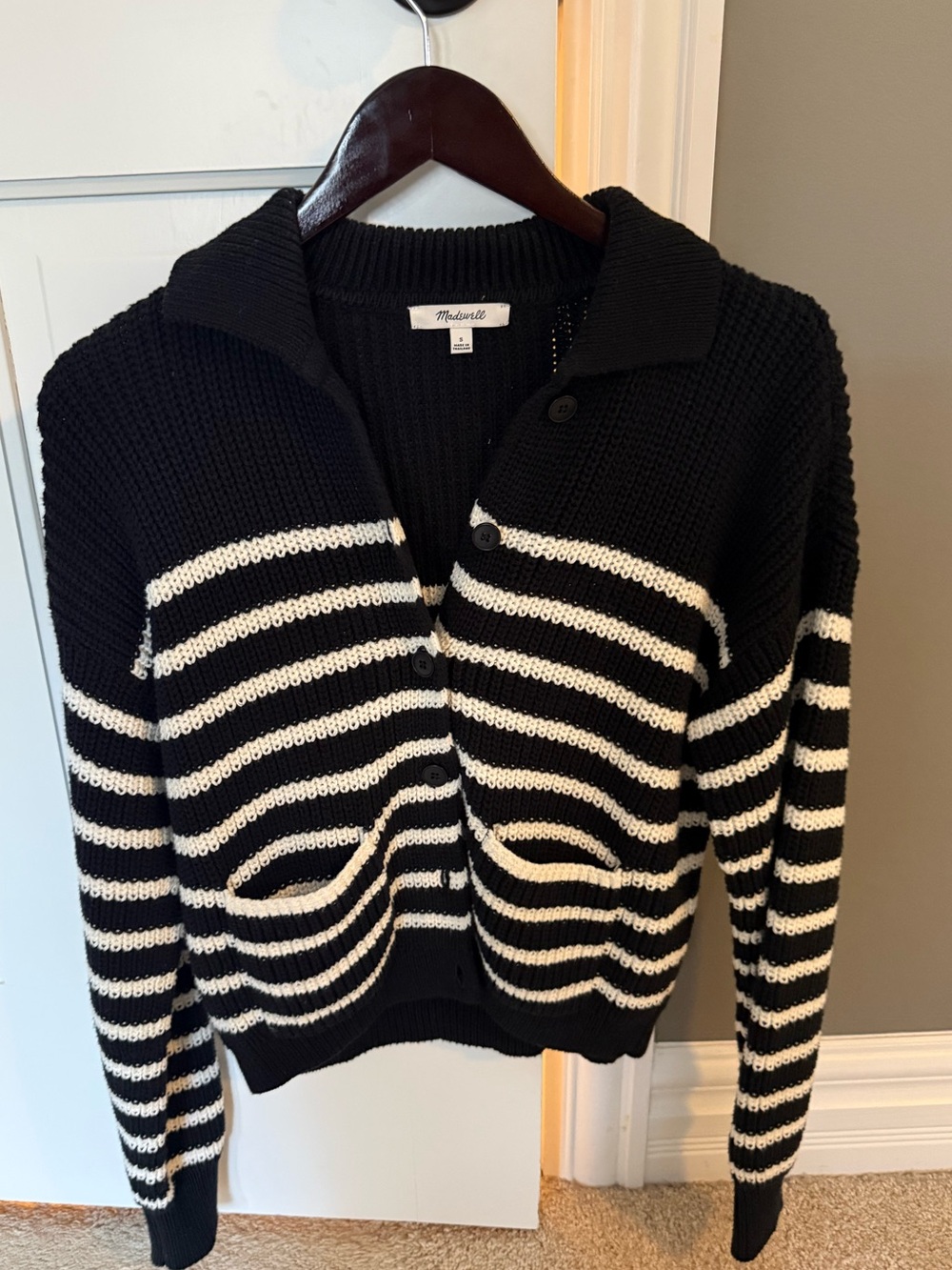 Madewell button sweater